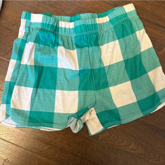Cat & Jack Other - Cat & Jack Kids Green & White Plaid Lounge Shorts